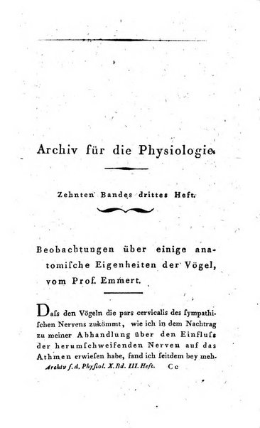 Archiv fur die Physiologie