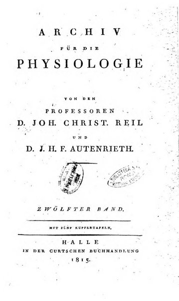 Archiv fur die Physiologie