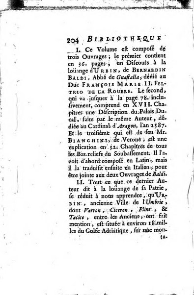 Bibliotheque italique ou histoire litteraire de l'Italie