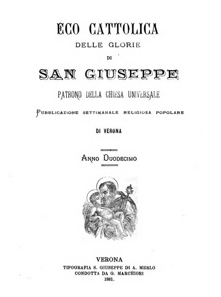 L'Eco delle glorie di S. Giuseppe