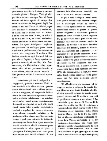 L'Eco delle glorie di S. Giuseppe