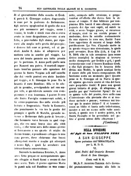 L'Eco delle glorie di S. Giuseppe