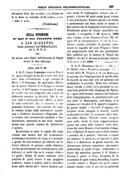 L'Eco delle glorie di S. Giuseppe