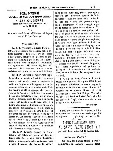 L'Eco delle glorie di S. Giuseppe