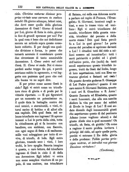 L'Eco delle glorie di S. Giuseppe