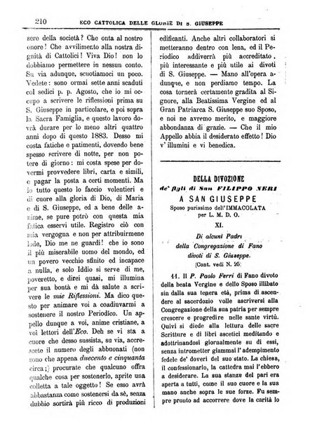 L'Eco delle glorie di S. Giuseppe