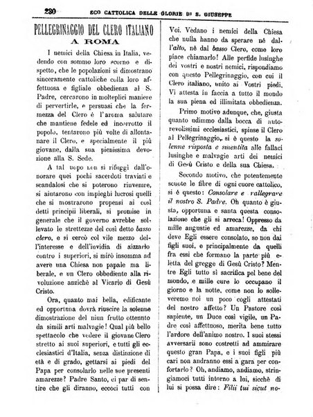 L'Eco delle glorie di S. Giuseppe