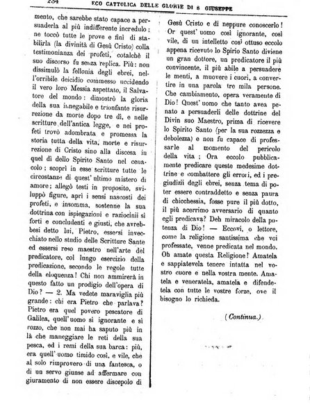 L'Eco delle glorie di S. Giuseppe