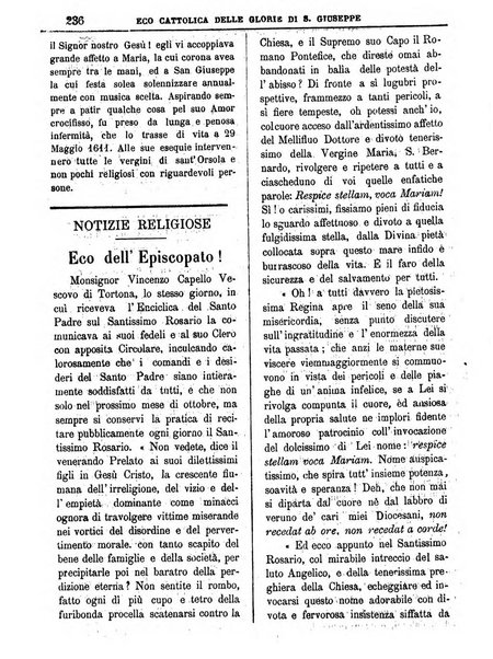 L'Eco delle glorie di S. Giuseppe