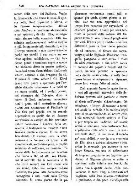 L'Eco delle glorie di S. Giuseppe