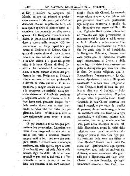 L'Eco delle glorie di S. Giuseppe