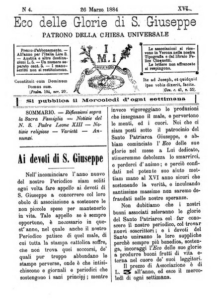 L'Eco delle glorie di S. Giuseppe