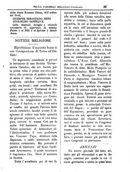 L'Eco delle glorie di S. Giuseppe