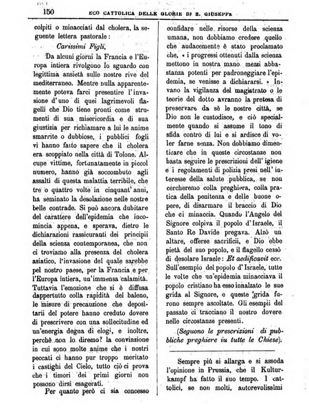 L'Eco delle glorie di S. Giuseppe