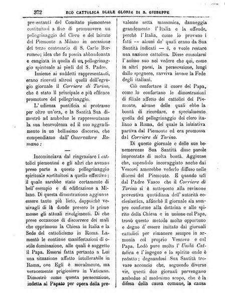 L'Eco delle glorie di S. Giuseppe