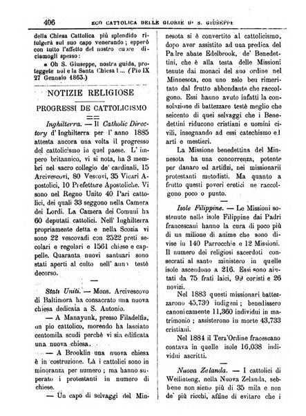 L'Eco delle glorie di S. Giuseppe