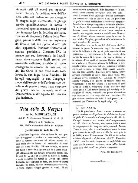 L'Eco delle glorie di S. Giuseppe