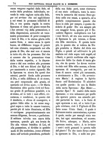 L'Eco delle glorie di S. Giuseppe