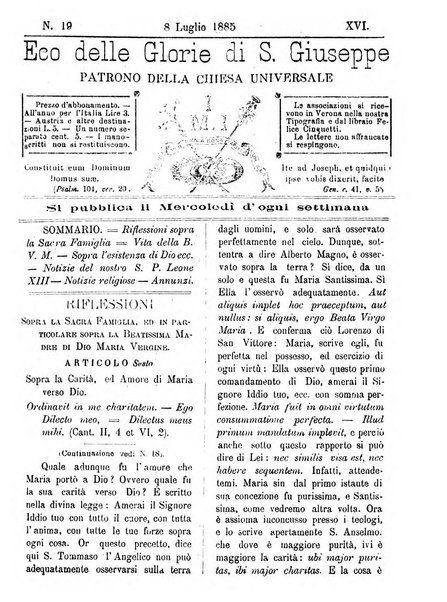 L'Eco delle glorie di S. Giuseppe