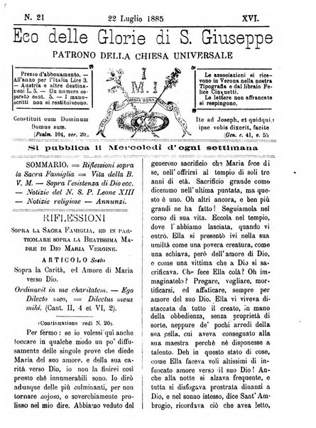 L'Eco delle glorie di S. Giuseppe