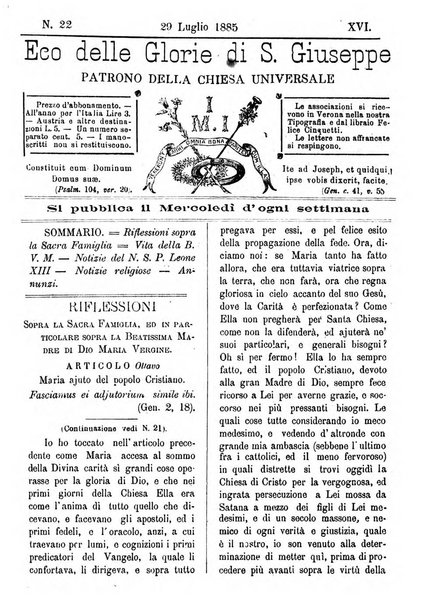 L'Eco delle glorie di S. Giuseppe