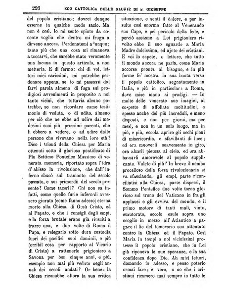 L'Eco delle glorie di S. Giuseppe