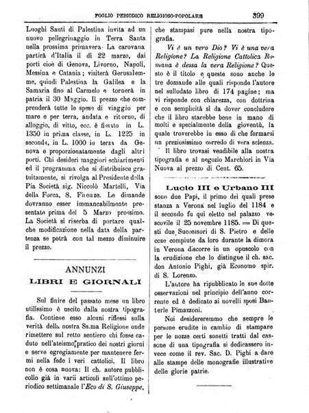 L'Eco delle glorie di S. Giuseppe