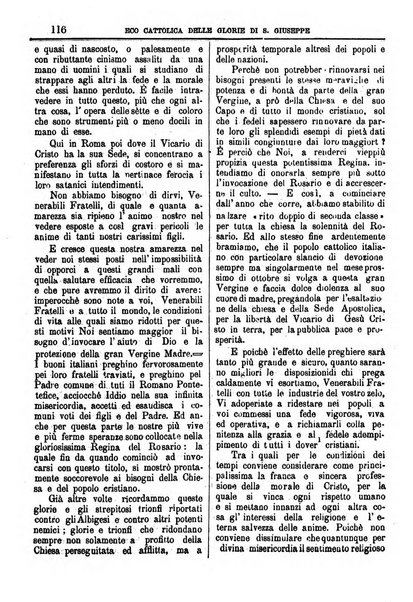 L'Eco delle glorie di S. Giuseppe