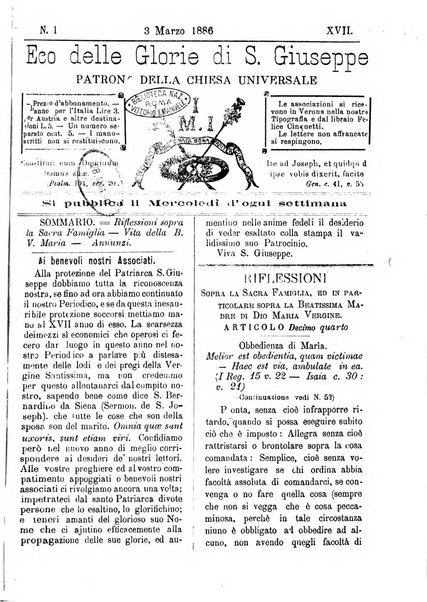 L'Eco delle glorie di S. Giuseppe