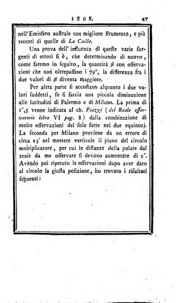 Effemeridi astronomiche di Milano per l'anno ....