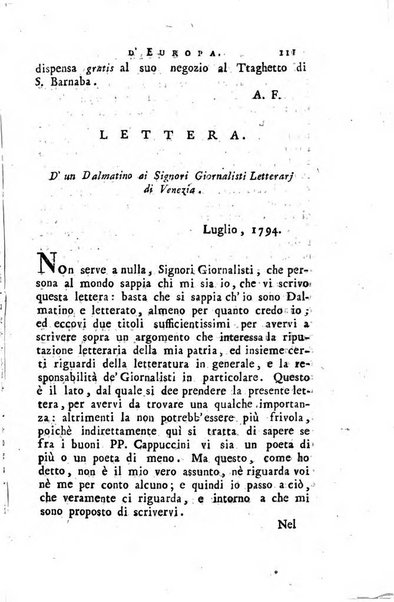 Il genio letterario d'Europa