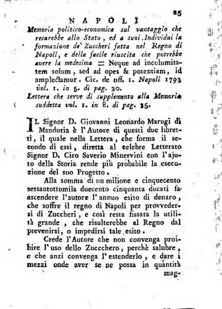 Giornale letterario di Napoli per servire di continuazione all'Analisi ragionata de' libri nuovi