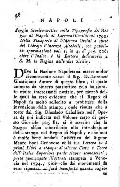 Giornale letterario di Napoli per servire di continuazione all'Analisi ragionata de' libri nuovi