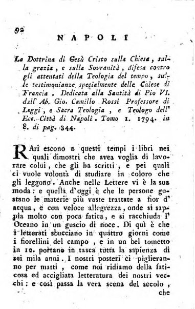 Giornale letterario di Napoli per servire di continuazione all'Analisi ragionata de' libri nuovi