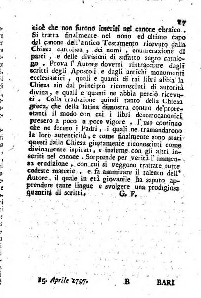 Giornale letterario di Napoli per servire di continuazione all'Analisi ragionata de' libri nuovi