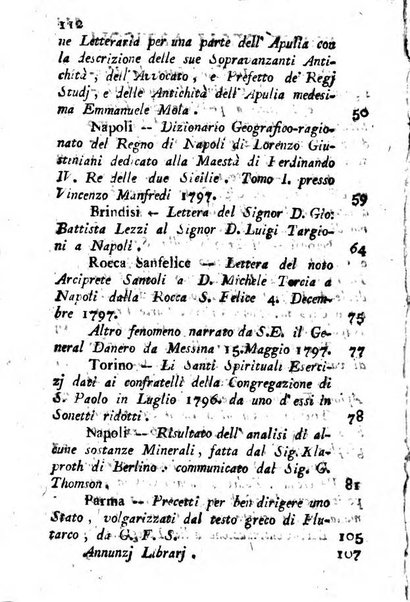 Giornale letterario di Napoli per servire di continuazione all'Analisi ragionata de' libri nuovi