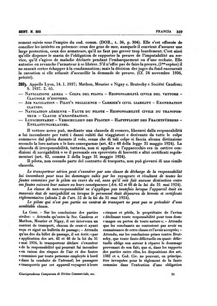 Giurisprudenza comparata di diritto commerciale, marittimo, aeronautico, industriale e d'autore