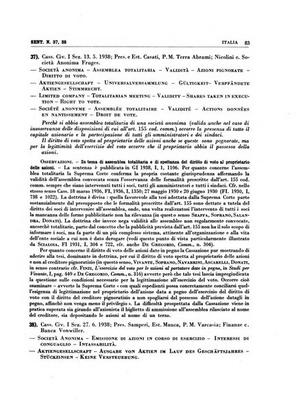 Giurisprudenza comparata di diritto commerciale, marittimo, aeronautico, industriale e d'autore