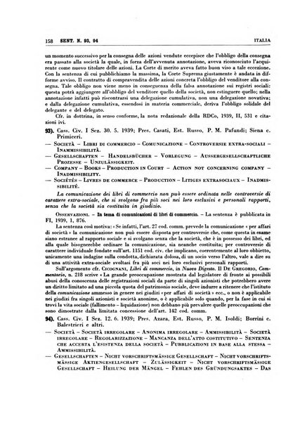 Giurisprudenza comparata di diritto commerciale, marittimo, aeronautico, industriale e d'autore