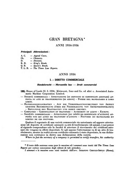 Giurisprudenza comparata di diritto commerciale, marittimo, aeronautico, industriale e d'autore