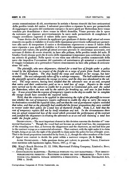 Giurisprudenza comparata di diritto commerciale, marittimo, aeronautico, industriale e d'autore