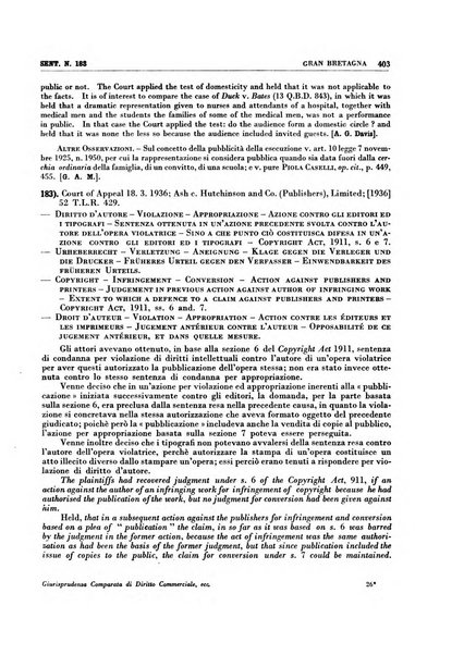 Giurisprudenza comparata di diritto commerciale, marittimo, aeronautico, industriale e d'autore