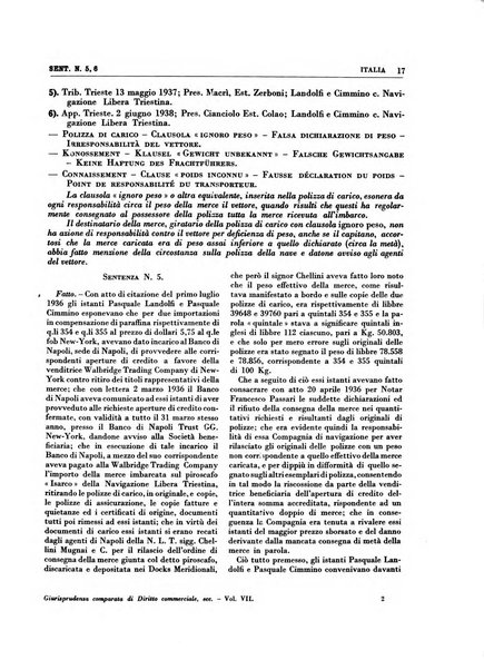 Giurisprudenza comparata di diritto commerciale, marittimo, aeronautico, industriale e d'autore