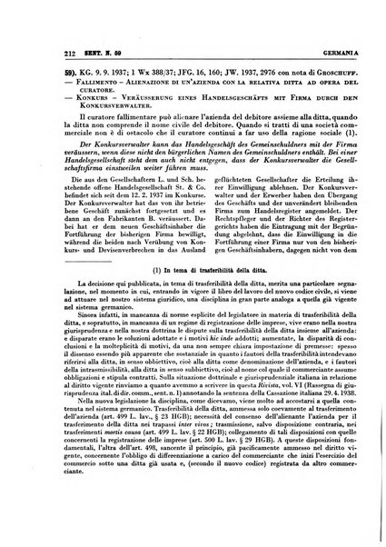 Giurisprudenza comparata di diritto commerciale, marittimo, aeronautico, industriale e d'autore