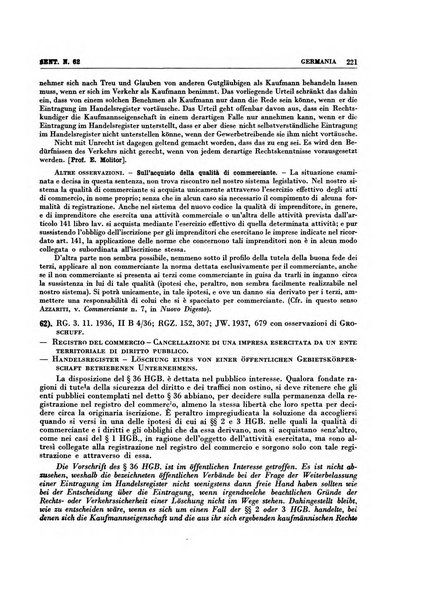 Giurisprudenza comparata di diritto commerciale, marittimo, aeronautico, industriale e d'autore