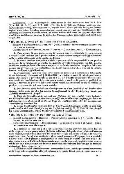 Giurisprudenza comparata di diritto commerciale, marittimo, aeronautico, industriale e d'autore