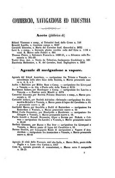 Guida del commercio e dell'industria di Venezia