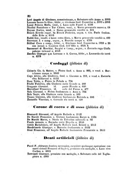 Guida del commercio e dell'industria di Venezia