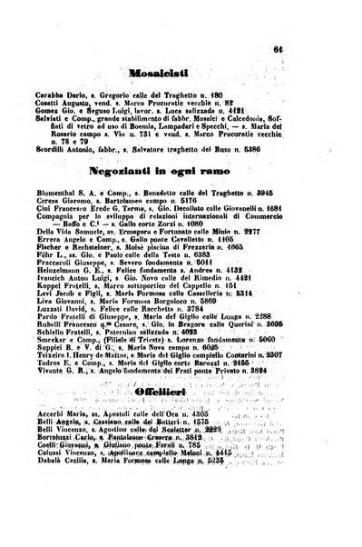 Guida del commercio e dell'industria di Venezia