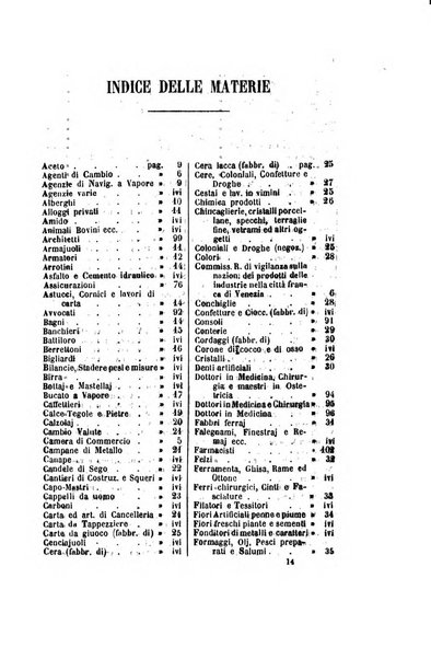 Guida del commercio e dell'industria di Venezia